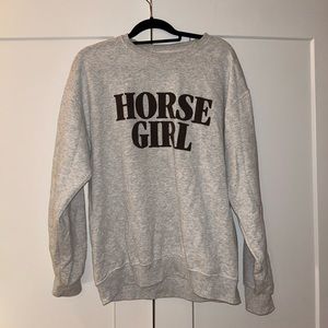 Paige Lorenze Dairy Boy Horse Girl sweatshirt, like new. Size L